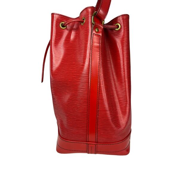 Louis Vuitton Noé Red Epi Leather Bucket Shoulder Bag Made in France A20970 - Picture 12 of 16